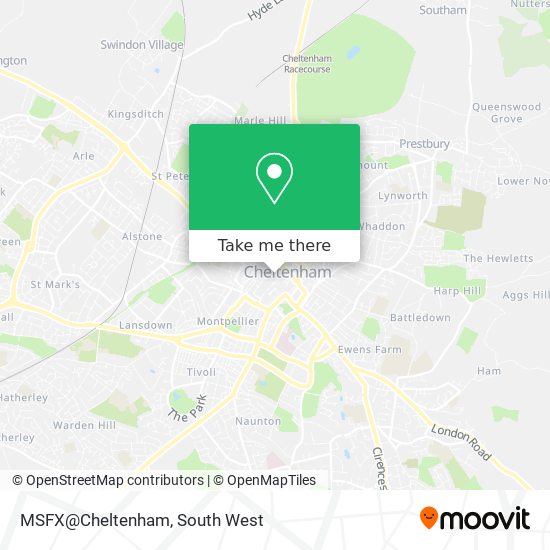 MSFX@Cheltenham map