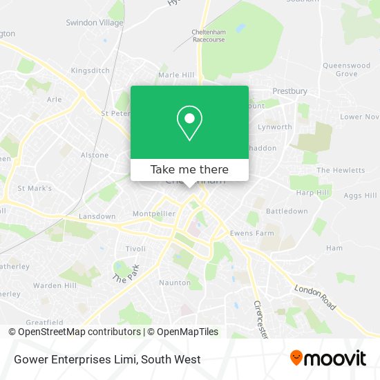 Gower Enterprises Limi map