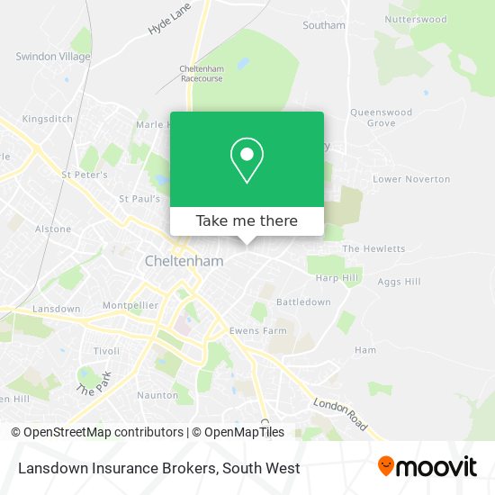 Lansdown Insurance Brokers map