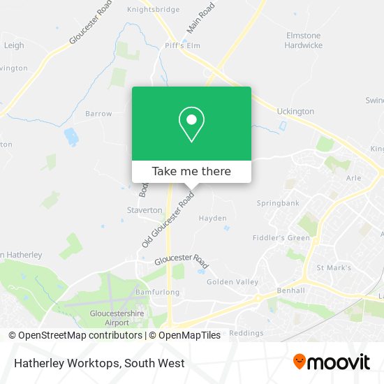Hatherley Worktops map