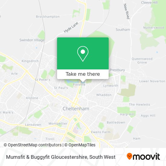 Mumsfit & Buggyfit Gloucestershire map