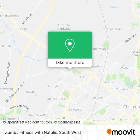 Zumba Fitness with Natalie map