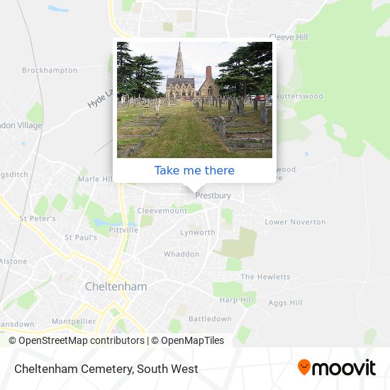 Cheltenham Cemetery map