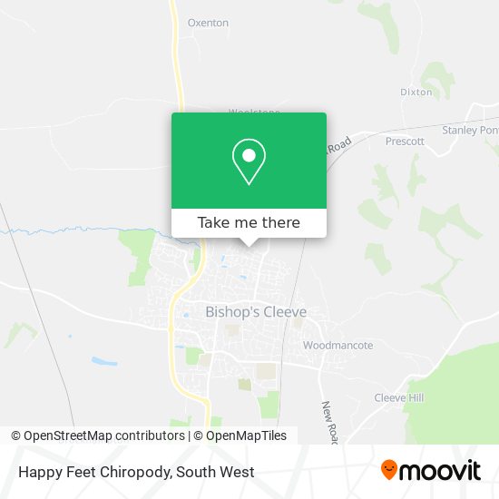 Happy Feet Chiropody map