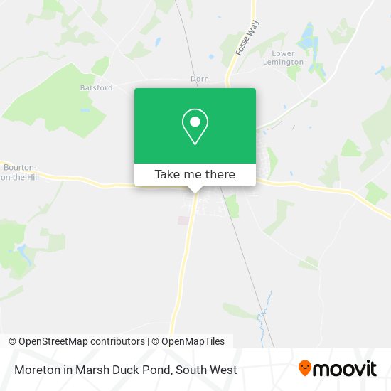 Moreton in Marsh Duck Pond map