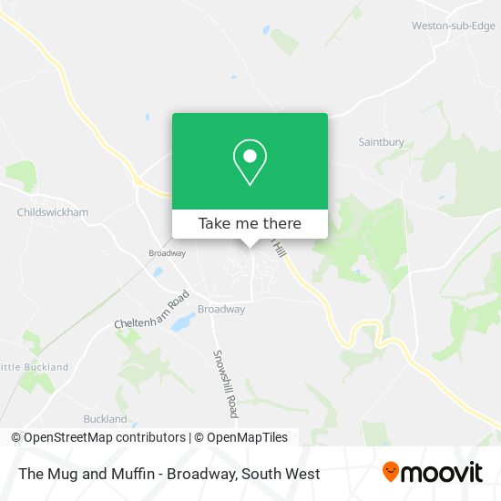 The Mug and Muffin - Broadway map