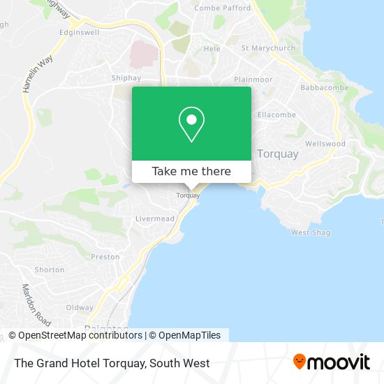 The Grand Hotel Torquay map