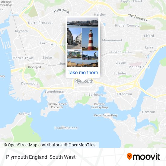 Plymouth England map