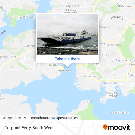 Torpoint Ferry map