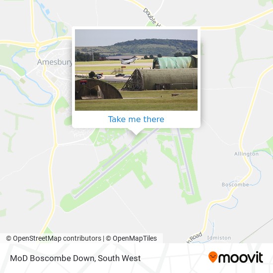 MoD Boscombe Down map