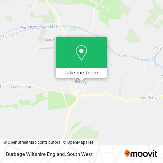 Burbage Wiltshire England map
