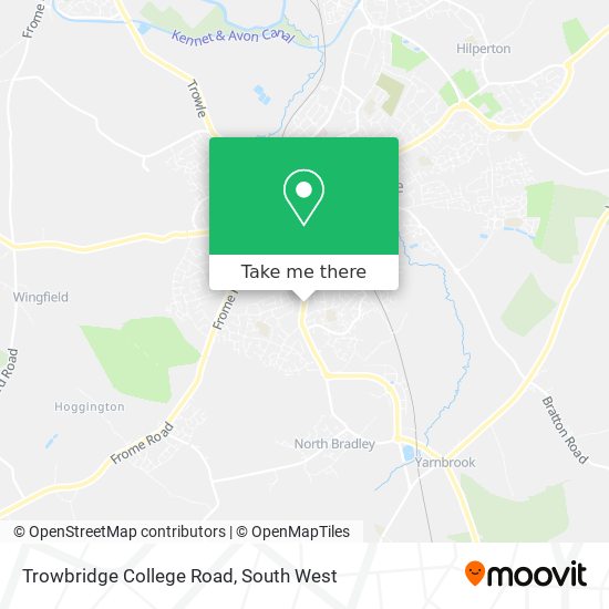 Trowbridge College Road map