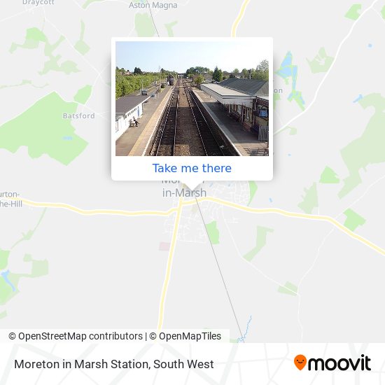 Moreton in Marsh Station map