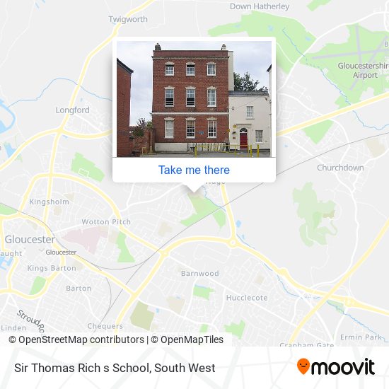 Sir Thomas Rich s School map