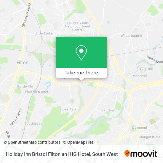 Holiday Inn Bristol Filton an IHG Hotel map