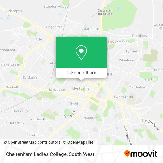 Cheltenham Ladies College map