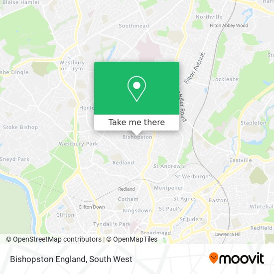 Bishopston England map