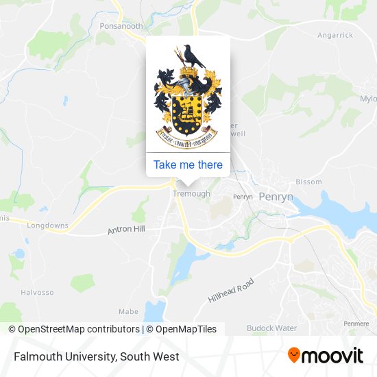 Falmouth University map