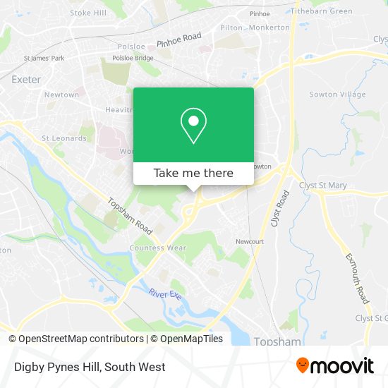 Digby Pynes Hill map