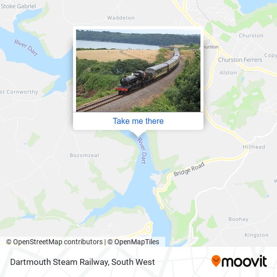 Dartmouth Steam Railway map