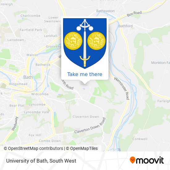 University of Bath map