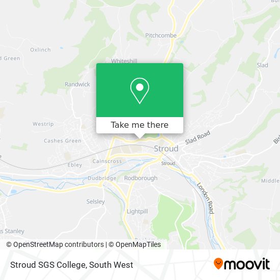 Stroud SGS College map