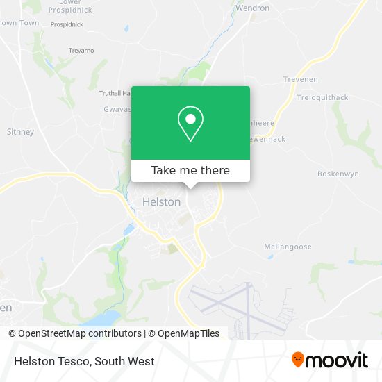 Helston Tesco map