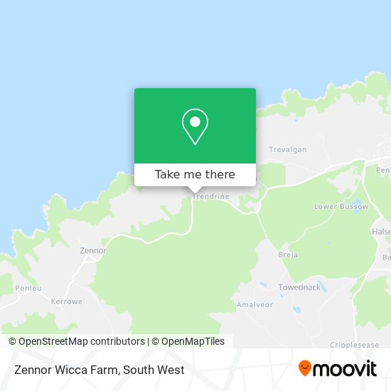 Zennor Wicca Farm map