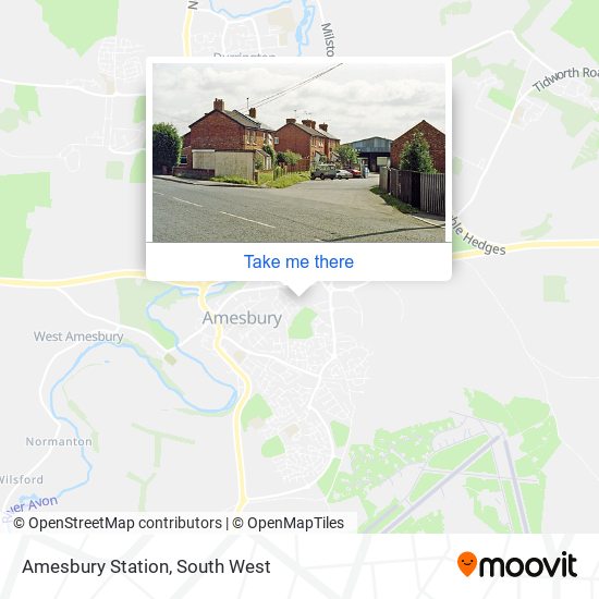 Amesbury Station map