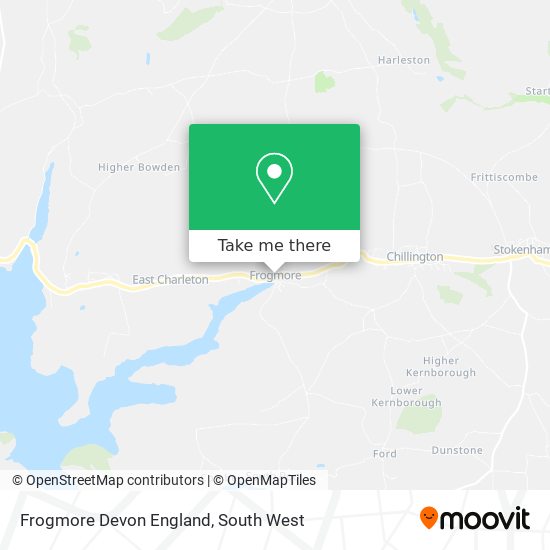 Frogmore Devon England map