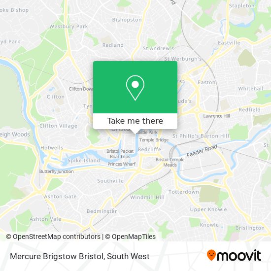 Mercure Brigstow Bristol map