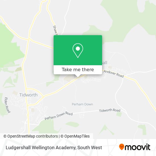 Ludgershall Wellington Academy map