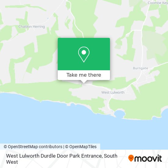West Lulworth Durdle Door Park Entrance map