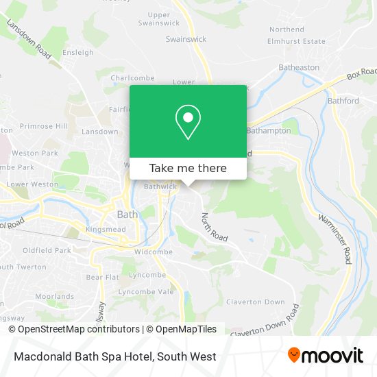 Macdonald Bath Spa Hotel map