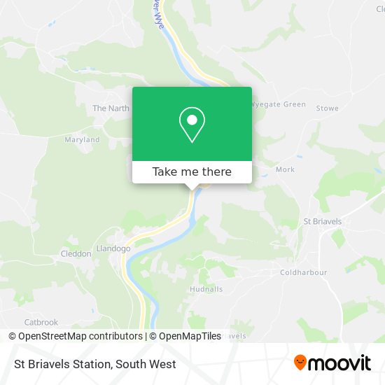 St Briavels Station map