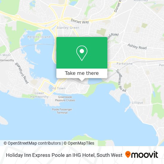 Holiday Inn Express Poole an IHG Hotel map