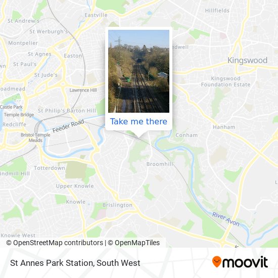 St Annes Park Station map