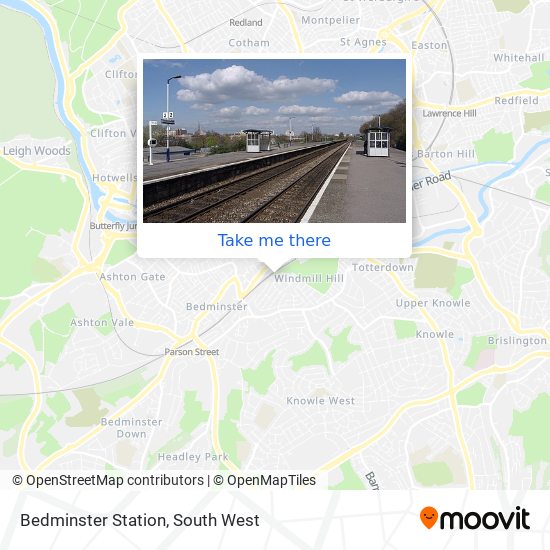 Bedminster Station map