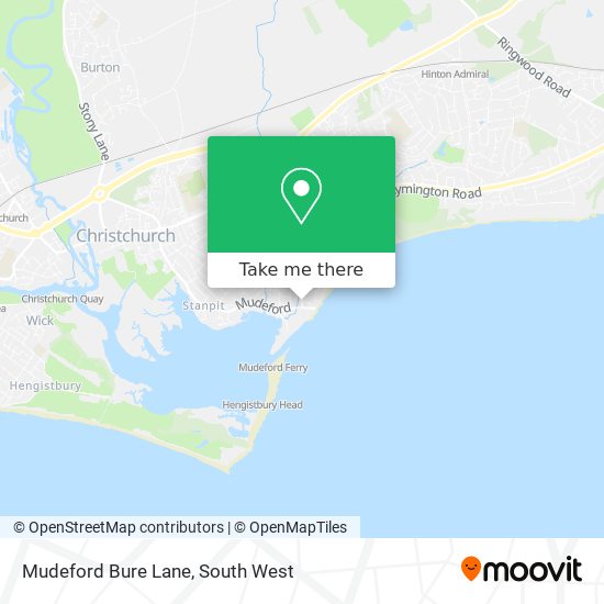 Mudeford Bure Lane map