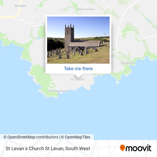 St Levan s Church St Levan map