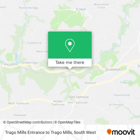 Trago Mills Entrance to Trago Mills map