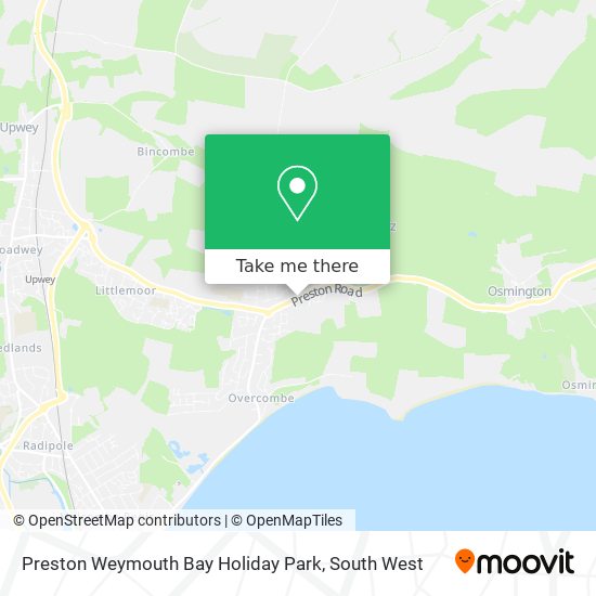 Preston Weymouth Bay Holiday Park map
