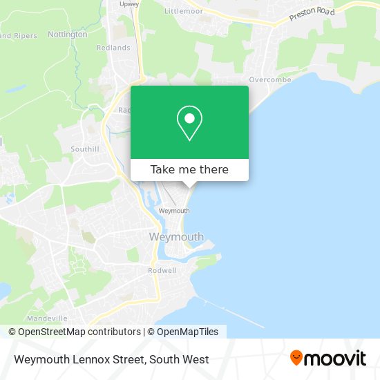 Weymouth Lennox Street map