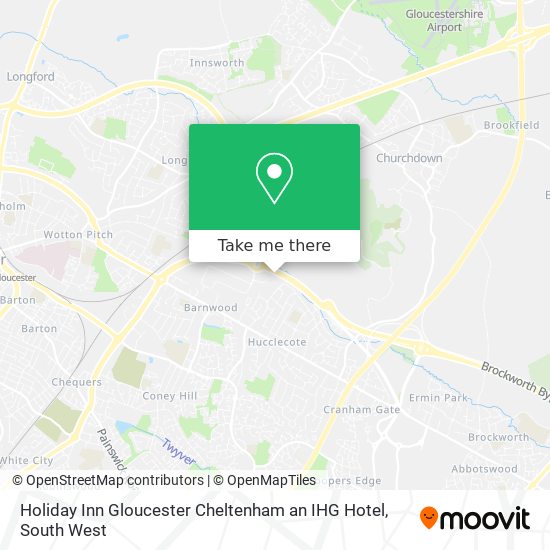Holiday Inn Gloucester Cheltenham an IHG Hotel map