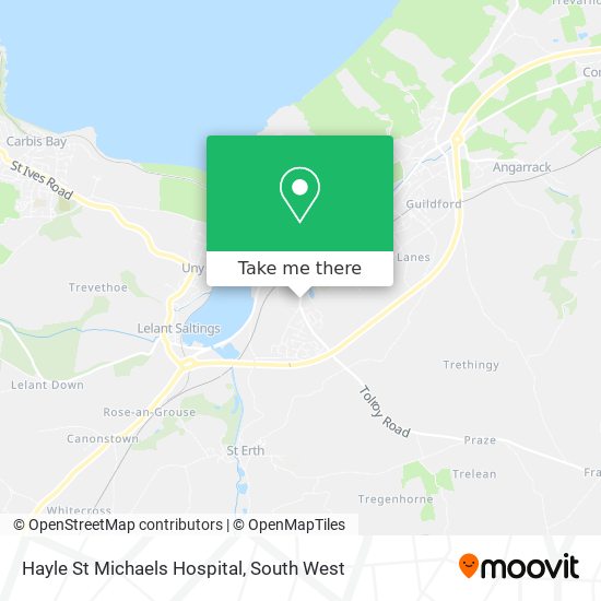 Hayle St Michaels Hospital map
