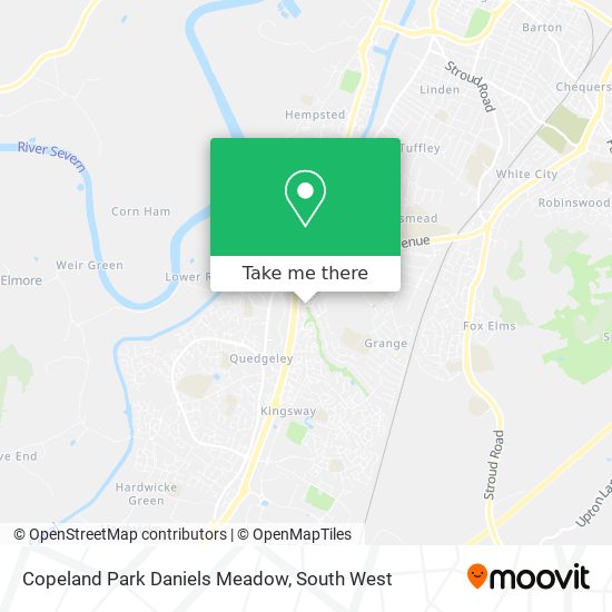 Copeland Park Daniels Meadow map