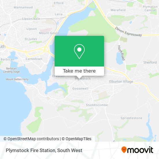 Plymstock Fire Station map