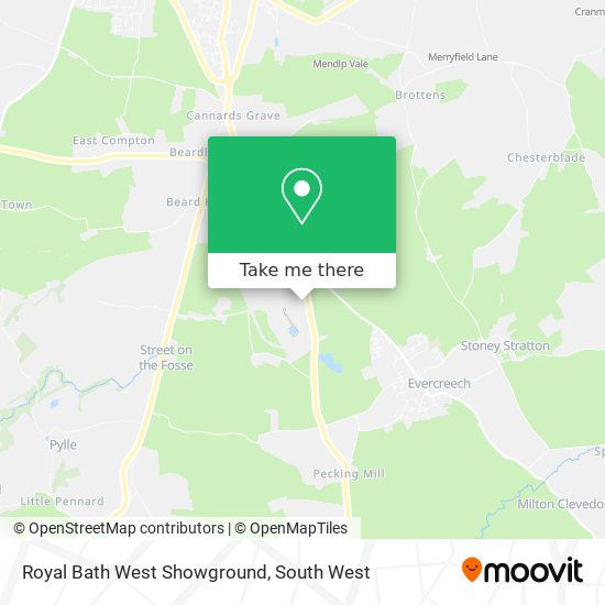 Royal Bath West Showground map