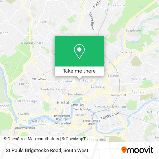 St Pauls Brigstocke Road map