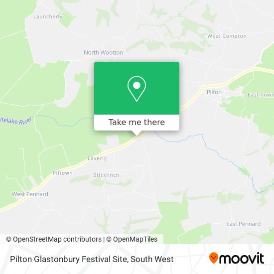 Pilton Glastonbury Festival Site map